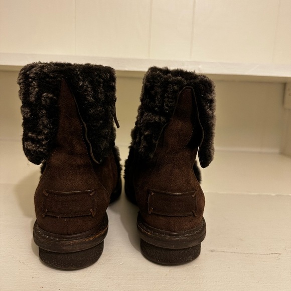 Fendi Zucca FF Logo Suede Combat Boots Size 5.5 (Euro 36.5) - Picture 3 of 12